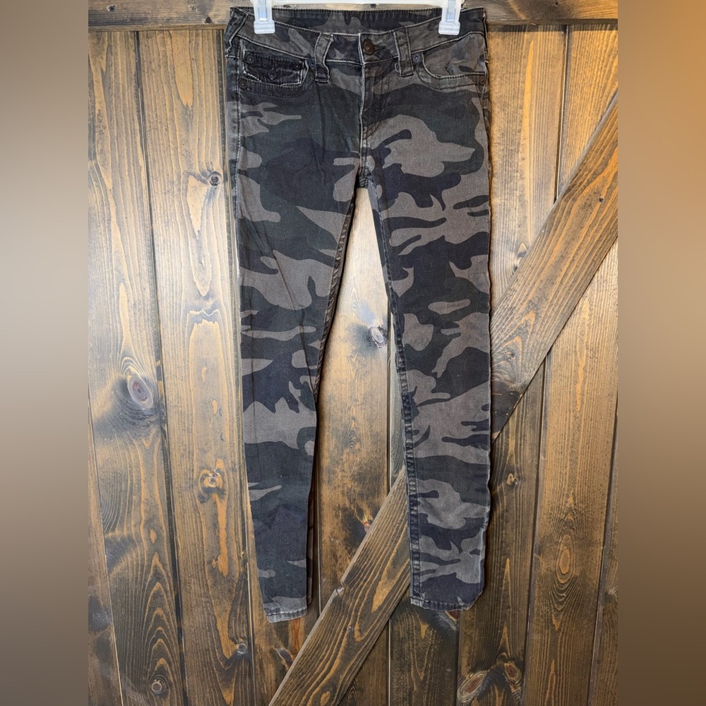 True Religion Jeans Camouflage Super Skinny Pants